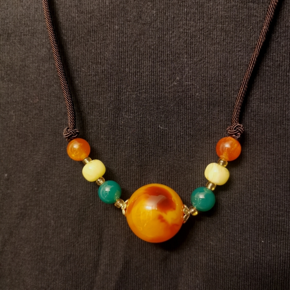 Amber necklace.